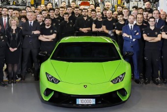 Eladták a tízezredik Lamborghini Huracánt