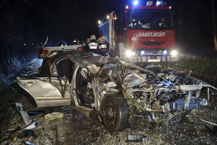Fotók a 31-es főúton történt tragikus balesetről 1 Fotók a 31-es főúton történt tragikus balesetről 1