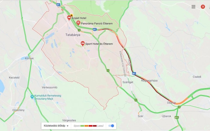 Óriási dugó az M1-es autópályán 1