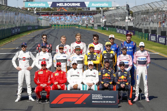 F1 versenyzők 2018