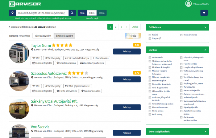Új közösségi appban az összes megbízható autószerviz (x) 1