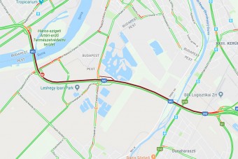 Felújítás az M0-son, óriási a dugó