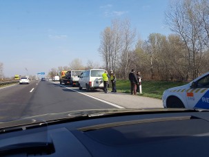 Tűz, négyes karambol - káosz az M5-ösön