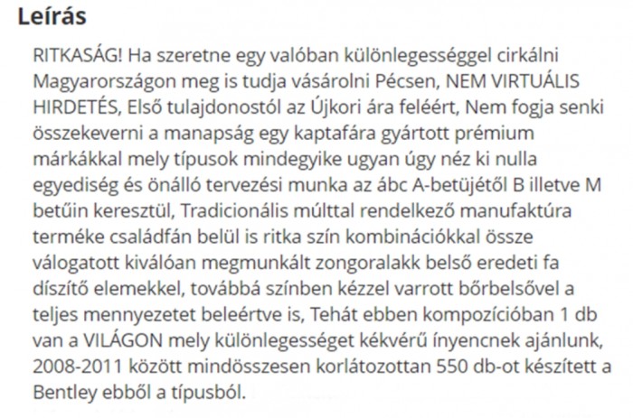 Pécsett árulják az ország legstílusosabb használt luxusautóját 7