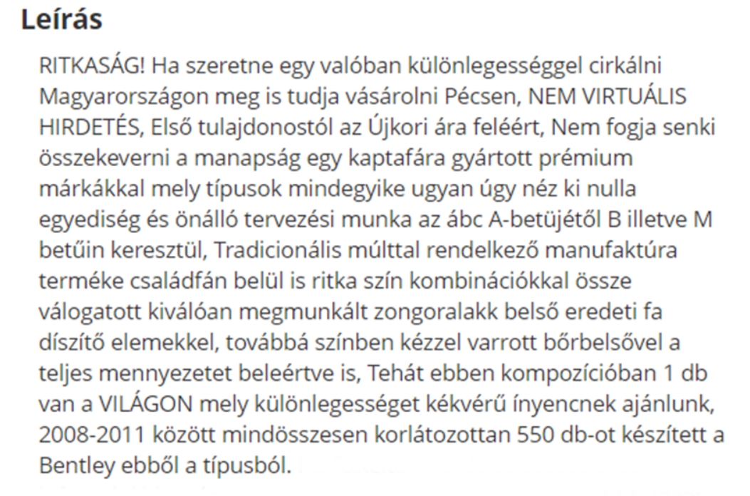 Pécsett árulják az ország legstílusosabb használt luxusautóját 8