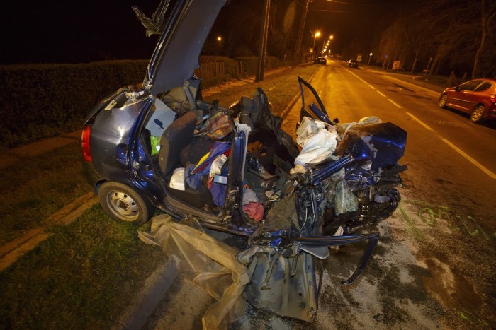 Képeken a 7-esen történt halálos baleset