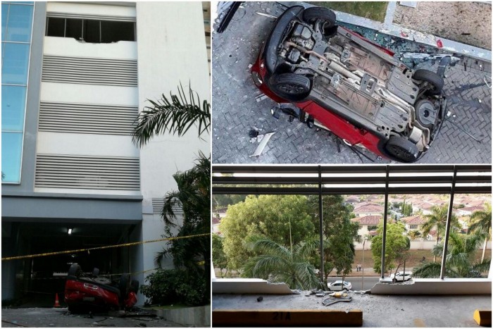 Videó: négy emeletet zuhant egy autó, hárman meghaltak