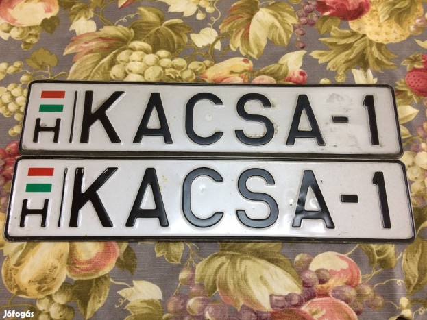 Ez lehet a legdrágább egyedi magyar rendszám, és most eladó 1