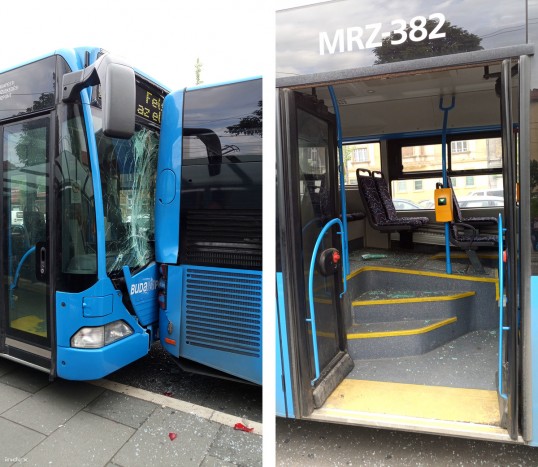 Elszabadult, aztán ütközött egy busz Budán