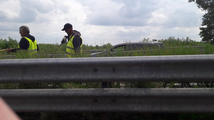 Locsolnak az M5-ösön, ezért áll a kocsisor 2