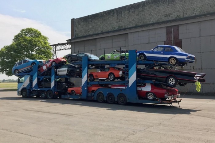 Filmes autók lángoltak az angol autópályán 4