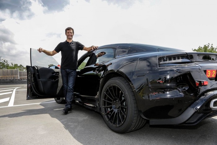 Webber meghajtotta a Porsche elektromos autóját