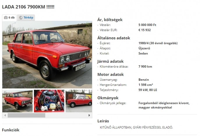 Igazi időkapszula ez a magyar Lada 6