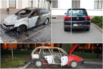 Három autót gyújtott fel egy 17 éves bajai fiú