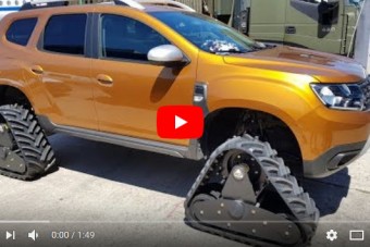 Neked is lehet lánctalpas Dacia Dustered!