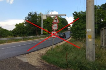 Sikersztori: 70-esre cserélték az idegesítő 40-es táblát egy traffipax alatt!