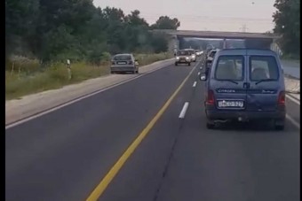 Törvénytelen manővert vettek videóra a felújítás alatt álló M2-esen