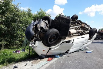 Tömegszerencsétlenség a 42-es főúton - Fotók