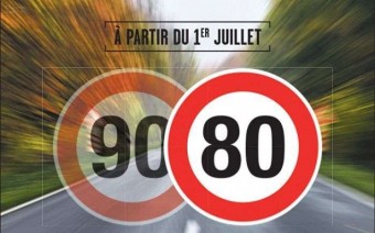 80 km/órára csökken a sebességhatár a francia utakon