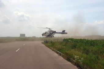 Helikopteres rendőri akció volt az M5-ösön