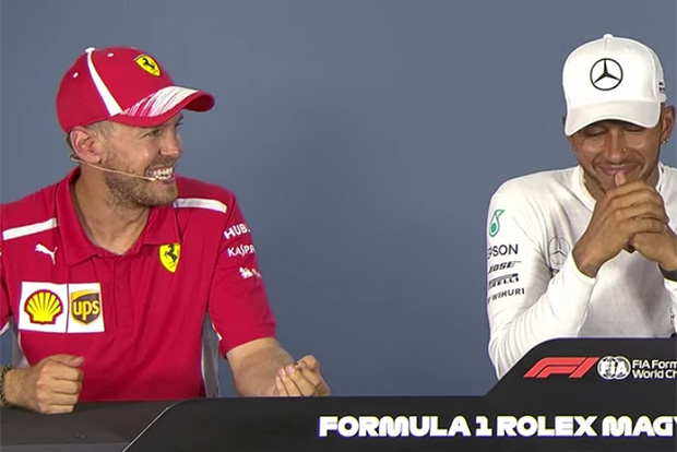 F1: Egyszerűen zseniális, amit Vettel a Magyar Nagydíj sajtótájékoztatóján csinált