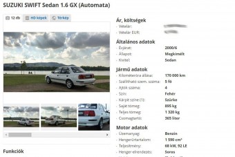 Megér ennyit ez a használt, automata Suzuki Swift?