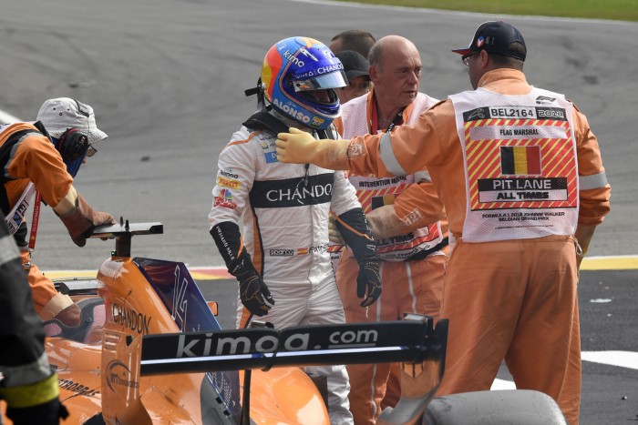 F1: Alonso nagyon megütötte magát Spában