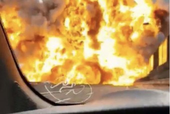 Világvégét idéző robbanás volt Bologna mellett az autópályán