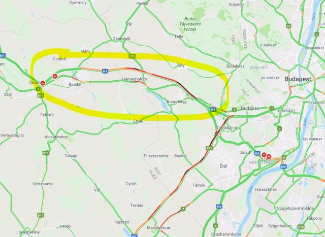 Komoly baleset az M1-esen, messziről kerüld el 1