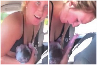 Csodás szülés a száguldó autóban