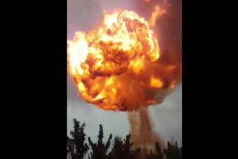 Brutális robbanással szállt el egy benzinkút Csecsenföldön