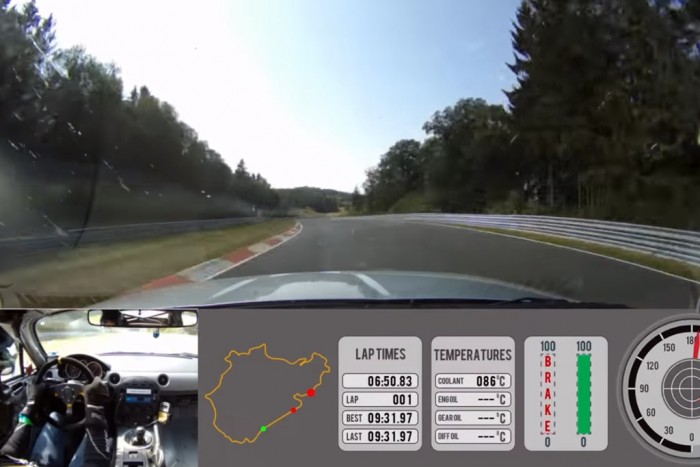 Nagyszerű időt ment az MX-5-össel a Nürburgringen