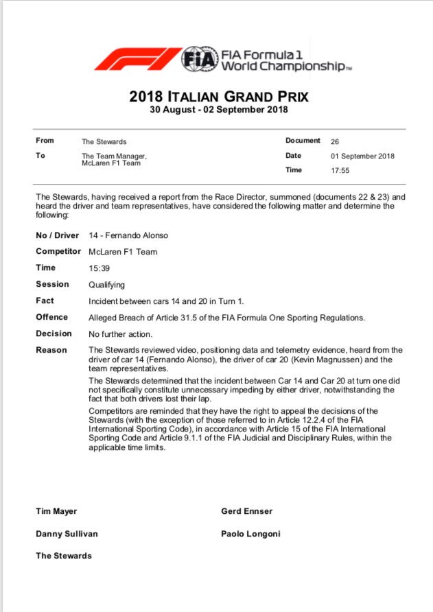 F1: Megvizsgálták Alonsóék esetét, ez lett az eredmény 1