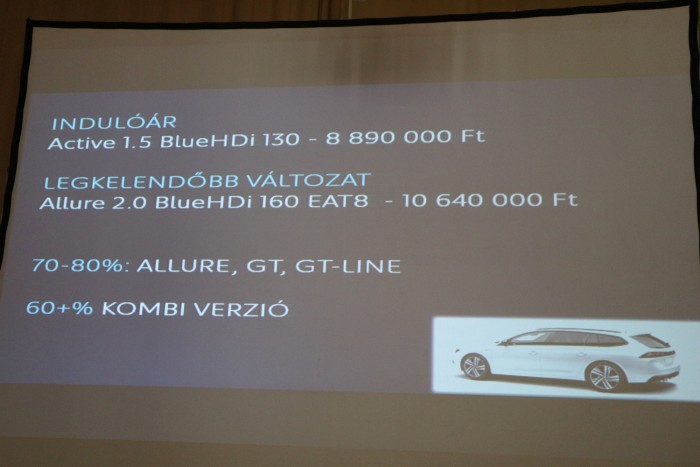 Szétrobbantja a középkategóriát a Peugeot az új 508-assal 8 Szétrobbantja a középkategóriát a Peugeot az új 508-assal 8