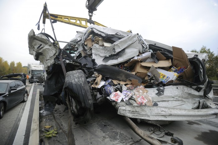 Képeken az M0-son történt súlyos baleset 6 | Vezess Képeken az M0-son történt súlyos baleset 6