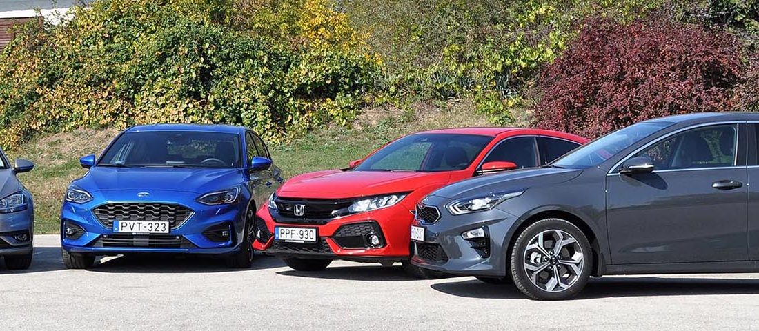 Összehasonlító teszt: Focus, Ceed, Civic vagy még mindig a Golf a legjobb?