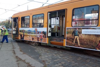 Kisiklott egy villamos Budapesten