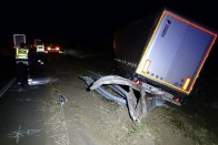 Fotókon az M5-ösön történt kamionbaleset 10