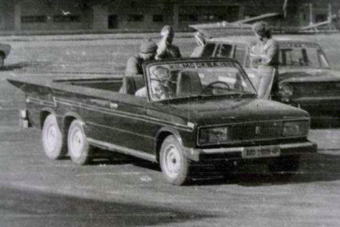 Egyedi hatkerekű Lada került elő a múltból