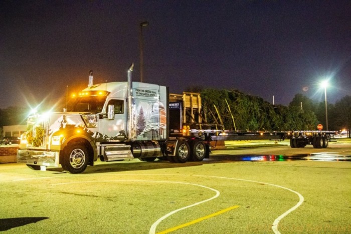 Ezzel a gyönyörű csőrössel szállították az USA karácsonyfáját 2