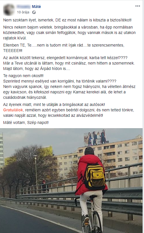 Erre a bringásra joggal szállnak a bíráló kommentek 1 | Vezess Erre a bringásra joggal szállnak a bíráló kommentek 1