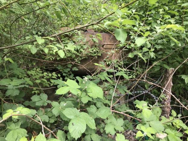 Egy orosz tank még mindig várja a II. világháború végét