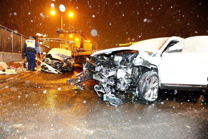 Fotókon az M3 bevezetőn történt baleset 4