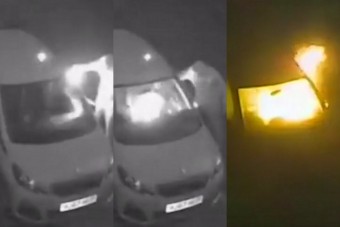 Felgyújtották az autóját, mert karácsony