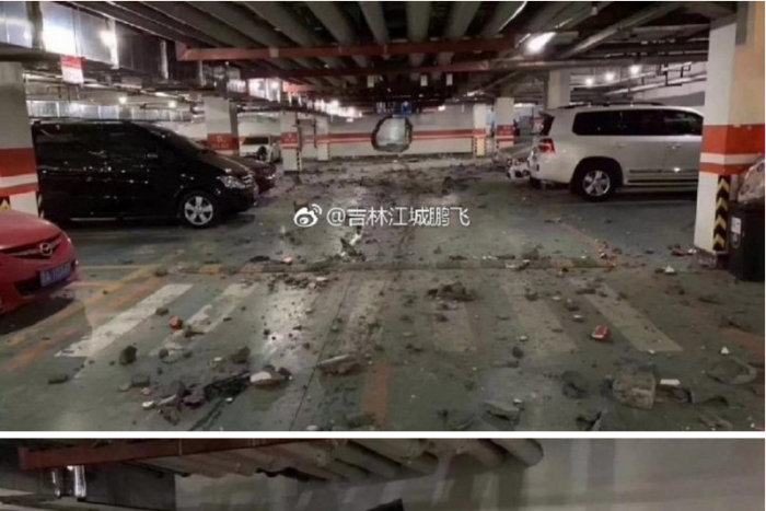 Parkolás helyett áttört egy betonfalat az audis