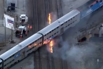 Annyira hideg van Amerikában, hogy begyújtják a vasúti síneket