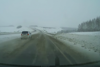 Így jár pórul aki eszetlenül száguld havon