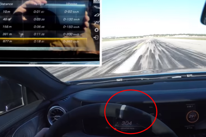 Hátborzongató, milyen könnyen gyorsul 300 km/órára ez a Mercedes