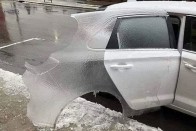 Képeken az autósok életét megkeserítő hideg 12 Képeken az autósok életét megkeserítő hideg 12