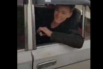 Megkergült Ladát videóztak Oroszországban